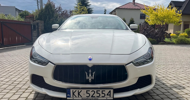 Maserati Ghibli cena 105000 przebieg: 94750, rok produkcji 2015 z Kraków małe 92